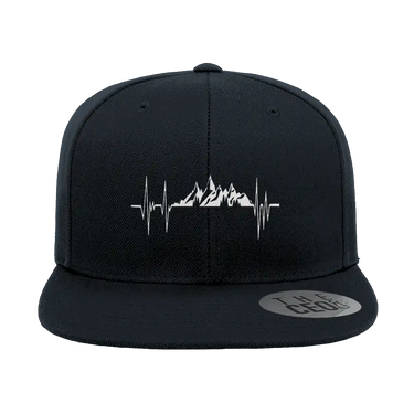 Heartbeat V2 Embroidered Flat Bill Cap